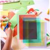 SOESFOUFU 14sheets Vibrant Multi Cellophane Mil Thick Diy Craft Paper for Boys and Girls view 4