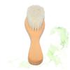 HAPINARY Wool Brush for Hair Care Natural Handle Boy Girl Shampoo Bath Tool Soft and Gentle for Newborn Grooming for Sensitive Skin view 3