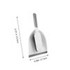 Anneome 2pcs Cleaning Brush Set Broom Dustpan Set Desk Bed Cleaning Tools Dust Removal Brush Grey view 2