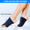 1 Pair Big Toe Foot Ice Pack for Gout Pain Relief, Reusable Blue Toe Ice Pack Wrap for Bunion Relief Hot & Cold Therapies for Foot for Swelling, Sprained, Bruises, Post-Surgery Recovery view 2
