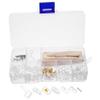 COLLBATH Professional Eyeglass Repair Kit with Screws Nose Pads Anti-Slip Ear Grips User-Friendly DIY Glasses Repair Accessories Set for Easy Eyewear Maintenance view 1