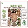 Eats- Organic Sprouted Ragi Flour for Kids & Adults In Food-Grade Container, Rich Healthy Meal for adults | Nutrient-rich food- 400 gms (+6 months) view 3