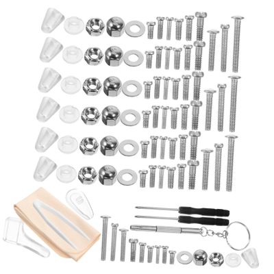 COLLBATH Glasses Nose Pad Kit DIY Repair Accessories Screw Kit Non-Slip Pads Universal Eyewear Set