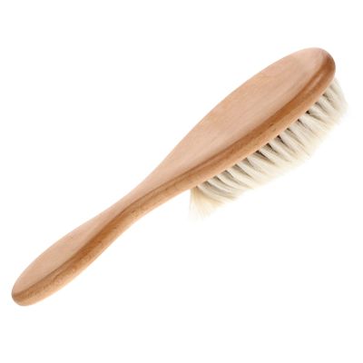 Baluue Natural Wood Hair Brush and Comb for Boy Girl and Toddlers Soft Bristle Cradle Cap Brush for Gentle Scalp Massage and Easy Hair Care
