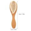 Baluue Natural Wood Hair Brush and Comb for Boy Girl and Toddlers Soft Bristle Cradle Cap Brush for Gentle Scalp Massage and Easy Hair Care view 2