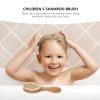Baluue Natural Wood Hair Brush and Comb for Boy Girl and Toddlers Soft Bristle Cradle Cap Brush for Gentle Scalp Massage and Easy Hair Care view 4