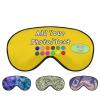 Custom Eye Mask for Sleeping Personalized Design Your Own Image Name Logo Blackout Eye Cover with Adjustable Strap for Full Night's Sleep, Travel and Nap, Gold view 1