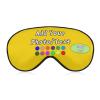 Custom Eye Mask for Sleeping Personalized Design Your Own Image Name Logo Blackout Eye Cover with Adjustable Strap for Full Night's Sleep, Travel and Nap, Gold view 2