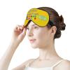 Custom Eye Mask for Sleeping Personalized Design Your Own Image Name Logo Blackout Eye Cover with Adjustable Strap for Full Night's Sleep, Travel and Nap, Gold view 4