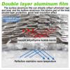 Radiator Foil Insulation Foil Radiator Reflector Panels Double Aluminum Foil Insulation Rolls, 4-5mm view 2