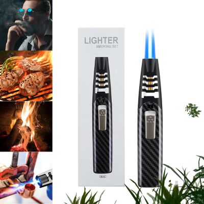 Powerful Adjustable Flame Dual-Arc Torch Lighter, Waterproof and Windproof (C)