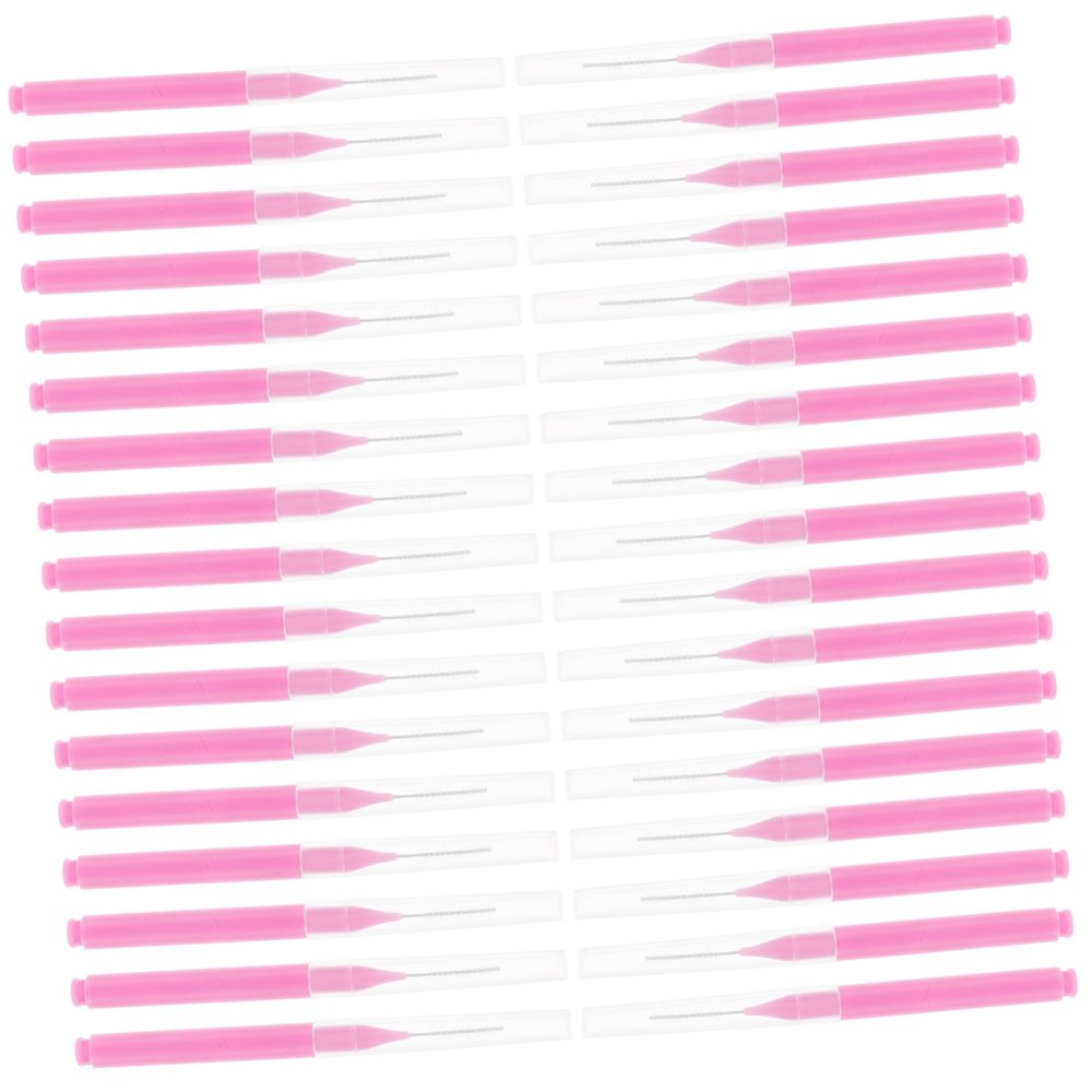 CHILDWEET Interdental Brush for Braces 100pcs Brush Picks Gentle Gum Care Portable Flosser Head Plaque and