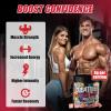 AMZXO Creatine Monohydrate Gummies 6g for Men Women,Complex Creatine Monohydrate Chewable for Muscle Strength,Muscle Building,Energy Boost,Pre-Workout Energy Supplement,Vegan Strawberry - 120 Count view 2