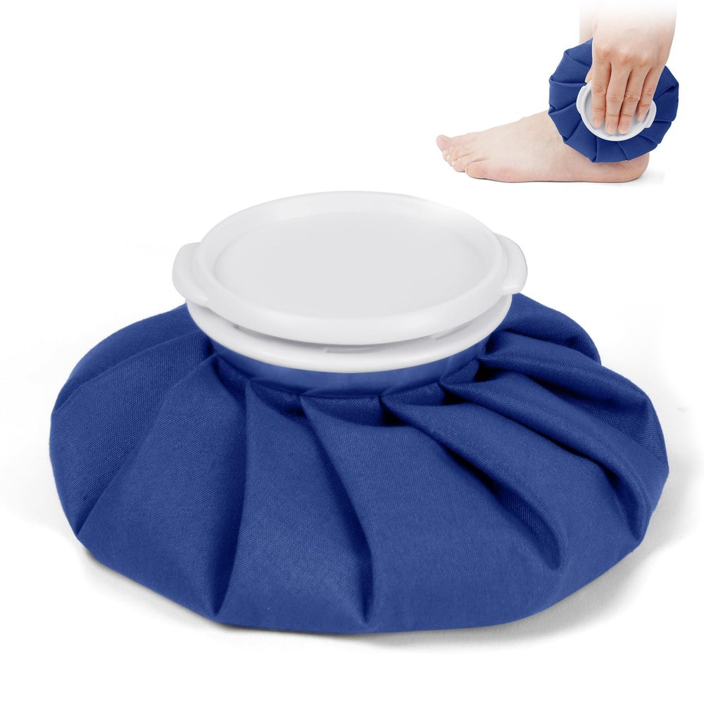 AOOWU Ice Packs for Injuries Reusable Ice Bags, Hot & Cold Therapy and Pain Relief, Screw Top Hot Water Bag, Elastic Breathable No-Leak Waterproof, Soft Cold Pack for Relieve Sports Injuries, Size 6"