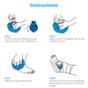 AOOWU Ice Packs for Injuries Reusable Ice Bags, Hot & Cold Therapy and Pain Relief, Screw Top Hot Water Bag, Elastic Breathable No-Leak Waterproof, Soft Cold Pack for Relieve Sports Injuries, Size 6" view 4