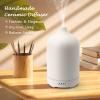 Diffuserlove Ceramic Diffuser 250ML Essential Oil Diffusers Aromatherapy Essential Oil Diffuser for Room Air Diffuser for Home Bedroom Stone Diffuser (White Big Size 250ml) view 2