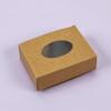 20 Pcs Kraft Paper Soap Boxes Homemade Soap Packaging Boxes Rectangle Present Treat Gift Boxes with Window for Homemade Soap, Bakery, Cookies, Chocolate, Candy (3.8 x 2.8 x 1.2 Inch) view 2