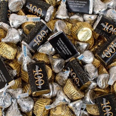 1.62 lbs 100th Birthday Candy Party Favors Mix (approx. 110 pcs)