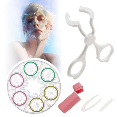 Contacts Lens Helper Contact Lens Applicator Tool Kit Portable Contact Lens Insertion Tool, Wearing Aids for Easier Apply Contact Lens Eyelid Wearing Tool Remove Contact Lens for Travel (White Kit)