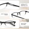 JOLISU 5 Pack Reading Glasses For Women, Blue Light Blocking Computer Reader Spring Hinge Eyeglasses (0.50) view 3