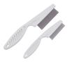 2Pcs White Long Handle Metal Hair Nit Comb Remove Head Nits Nit Comb For Pets Kids And Adults Lice Treatments (14cm, 18cm)Lice TreatmentsLice Combs view 1