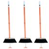 3-Pack SweepEasy Broom As Seen On Shark Tank - Scrape, Sweep & Go - for Indoor and Outdoor Use, Sweep Easy with Scraper (Orange) view 1