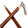 Brass Handle Wooden Walking Stick Fold Walking Stick Cane for Men and Women Gift view 2