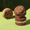 Matcha Flavor Cookie Crisp, Matcha Crispy Chocolate, Oatmeal Crispy Nougat Filling, Cocoa Chocolate Oatmeal, 4.6oz Baked Sandwich Cookies To Satisfy Your Cravings, Perfect Snack for Party view 1