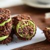 Matcha Flavor Cookie Crisp, Matcha Crispy Chocolate, Oatmeal Crispy Nougat Filling, Cocoa Chocolate Oatmeal, 4.6oz Baked Sandwich Cookies To Satisfy Your Cravings, Perfect Snack for Party view 4