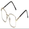 Calabria R755 Oval Blue Light Glasses for Men Lightweight Metal Frame Computer Eyewear | Full Rim Anti-Glare Screen Glasses for Work and Reading | Magnification Strength +4.00 & Shiny Gold view 1