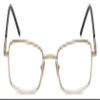 Calabria R755 Oval Blue Light Glasses for Men Lightweight Metal Frame Computer Eyewear | Full Rim Anti-Glare Screen Glasses for Work and Reading | Magnification Strength +4.00 & Shiny Gold view 3