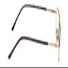 Calabria R755 Oval Blue Light Glasses for Men Lightweight Metal Frame Computer Eyewear | Full Rim Anti-Glare Screen Glasses for Work and Reading | Magnification Strength +4.00 & Shiny Gold view 4