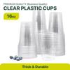 L2K [500 Pack] 16 oz Clear Coffee Cups, Clear Plastic Cup, Disposable Cups, Iced Coffee Cup (500 Cups) view 2