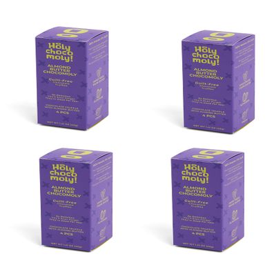 Almond Butter Chocolate Truffles | Low in Refined Sugar, Made With Dates and Real Nut Butters | Healthy On-the-go Snack | 4 Truffles/Box, 16 Truffles