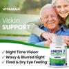 AREDS 2 Eye Vitamins - Lutein, Zeaxanthin, Bilberry, Astaxanthin Mineral Vision Supplement - Supports Eye Strain, Dry Eyes, Pressure, and Vision Health - Made in USA - 120ct view 3