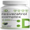 DEAL SUPPLEMENT Resveratrol Complex, 240 Veggie Capsules Trans-Resveratrol Supplement with NAD, Quercetin, Turmeric, CoQ10, & More | Non-GMO, Gluten Free view 1