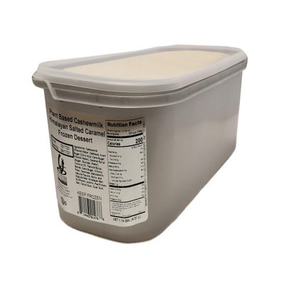 G.S. Gelato & Desserts Plant Based Ice Cream, Cashew Milk, Himalayan Salted Caramel, Dairy-Free, Vegan, 2 Pack, 146 oz Each