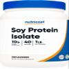 Nutricost Soy Protein Isolate Powder, 1 LB Unflavored - 10 Grams of Protein Per Serving, Vegan, GMO-Free & Gluten Free view 1