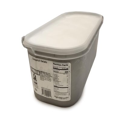 G.S. Gelato & Desserts Coconut Gelato, 2 Packs of 146 oz Each, Sweet and Smooth with Toasted Coconut Flakes, Lusciously Tropical Flavor, Ideal for Gourmet Desserts and Culinary Creations