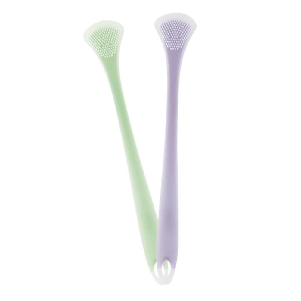 BUTIFULSIC 2pcs for Adults Double-sided Scraper and Oral Tool for Bad Breath Removal Ergonomic Design