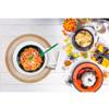 2 Pack Bundle Orange Green Plastic Utensils Combo Pack - 96 Count Parties Events Durable Disposable Cutlery Cook Serve Kitchen view 2