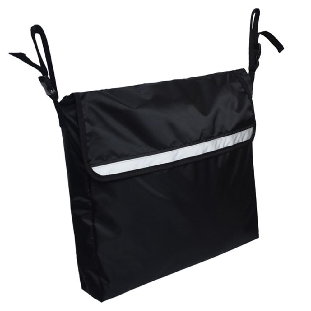 SOESFOUFU 1pc Arm Rest Wheelchair Organizer Bag Durable Storage Pouch Straps for Easy Attachment to Wheelchairs Scooters and Rollators for Seniors and Injured Users