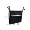SOESFOUFU 1pc Arm Rest Wheelchair Organizer Bag Durable Storage Pouch Straps for Easy Attachment to Wheelchairs Scooters and Rollators for Seniors and Injured Users view 2