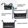 SOESFOUFU 1pc Arm Rest Wheelchair Organizer Bag Durable Storage Pouch Straps for Easy Attachment to Wheelchairs Scooters and Rollators for Seniors and Injured Users view 4