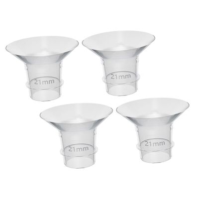 BESTonZON 4pcs Silicone Breast Pump Flange Inserts Flange Inserts Wearable Breast Pump Accessories