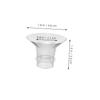 BESTonZON 4pcs Silicone Breast Pump Flange Inserts Flange Inserts Wearable Breast Pump Accessories view 2