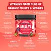 Llama Naturals Kids Multivitamin Gummies | Real Fruit, No Added Sugar Cane | Organic Vegan Toddler Whole Food Vitamins | Vitamin D, C & Beta Carotene Gummy Supplement | Strawberry 180 Ct (2-3 Months) view 3