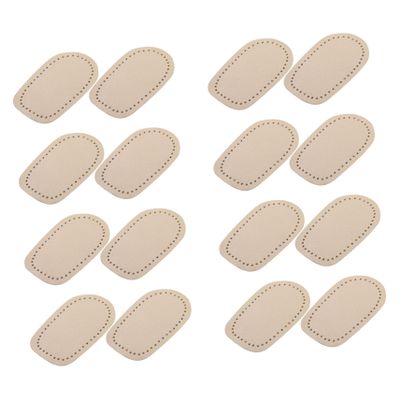 Hoement 8pairs Shock-Absorbing Heel Pads for Foot Protection Comfortable Back Cushion Inserts for Women Half Pads to Reduce Pain and Soreness Beige Color
