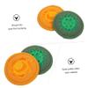 GLSTOY 2pcs Embroidered Sound Bowl Mats Lightweight Buddhist Cushions for Meditation and Yoga Small Green Orange for Healing and Spiritual Decor view 4