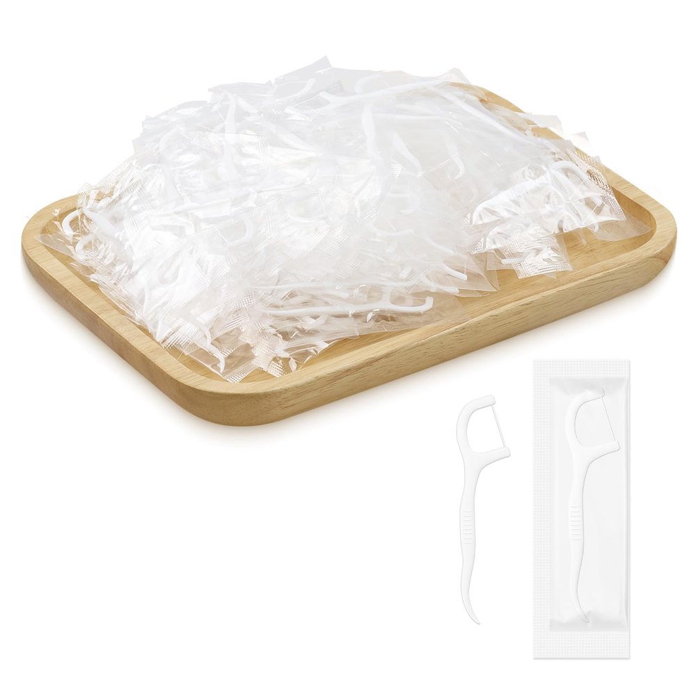 200 Count Dental Floss, Individually Wrapped, Singles Bag, Travel Dental Floss, Floss Sticks,Tooth Floss, Disposable Dental Picks for Office Car